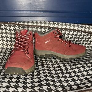 Fanccbu Women's Burgundy Winter Boots